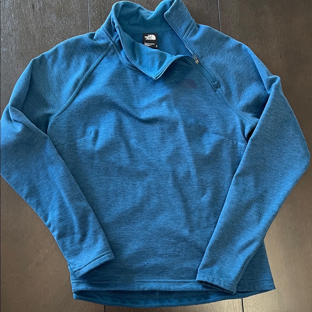 The North Face Men's Teal Zip-Up Sweater